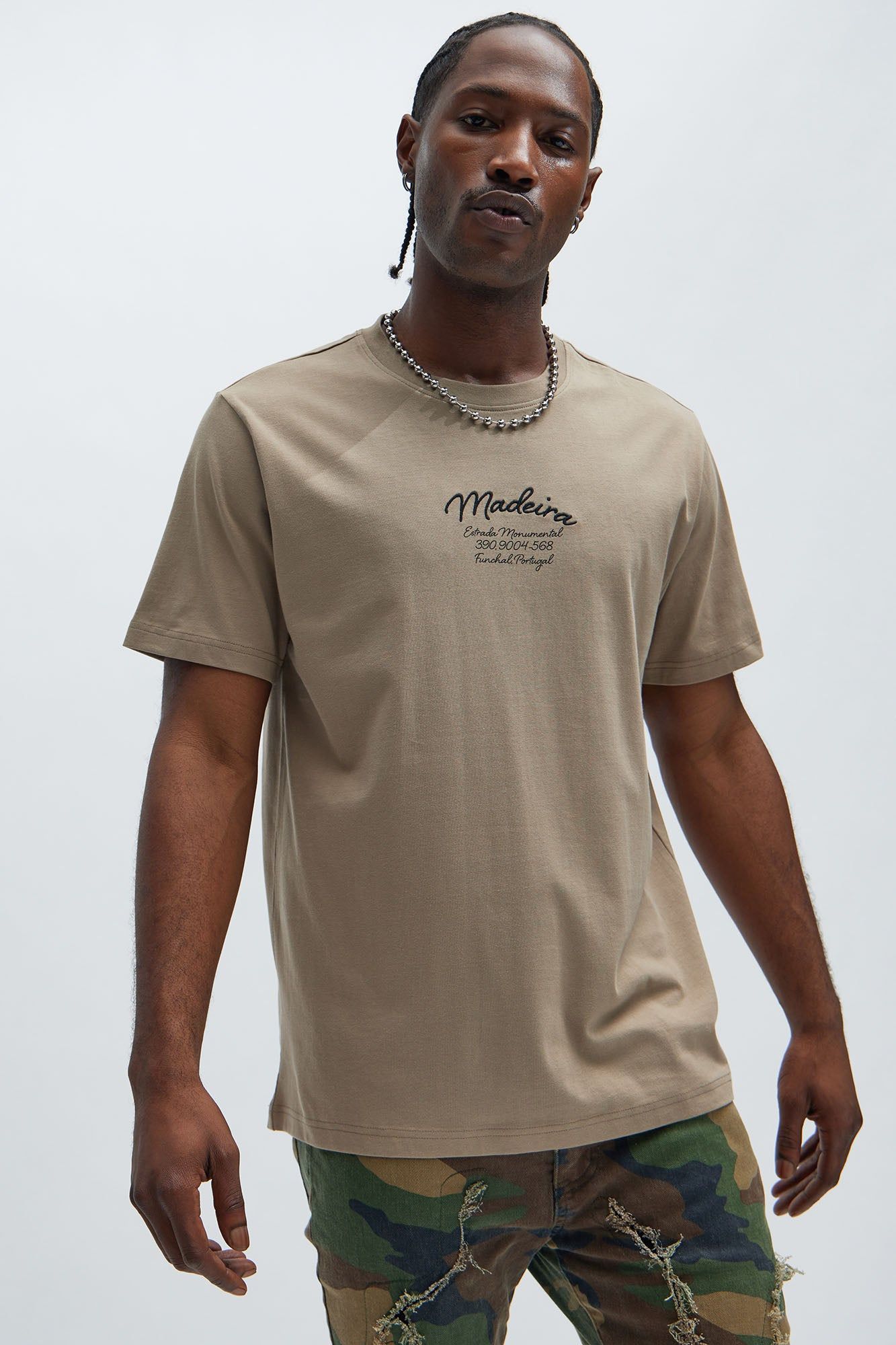 Madeira Short Sleeve Tee - Taupe sold by Fashion Nova