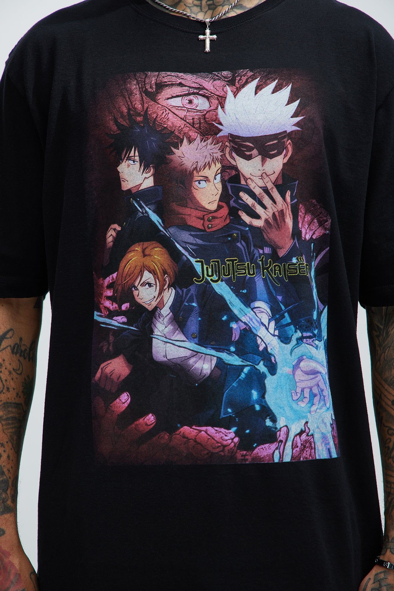 Jujutsu Kaisen Crew Short Sleeve Tee - Black sold by Fashion Nova product image thumbnail 3