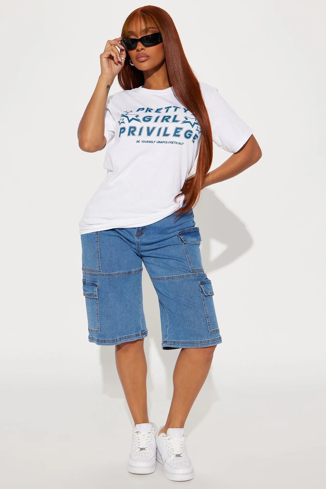 Pretty Girl Privilege Graphic Tee - White sold by Fashion Nova product image thumbnail 3