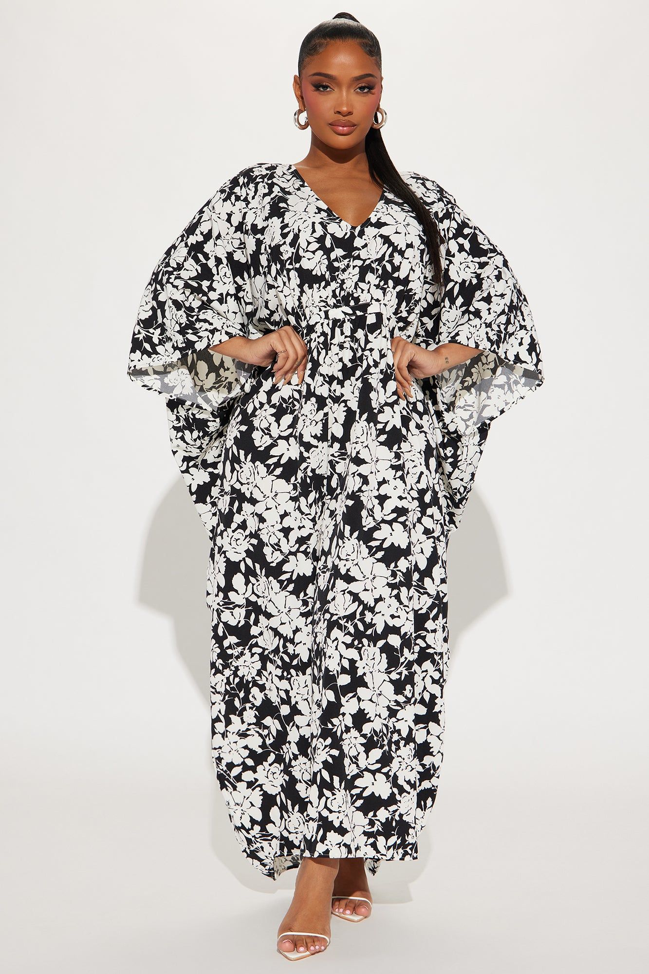 Bella Kaftan Maxi Dress - Black sold by Fashion Nova