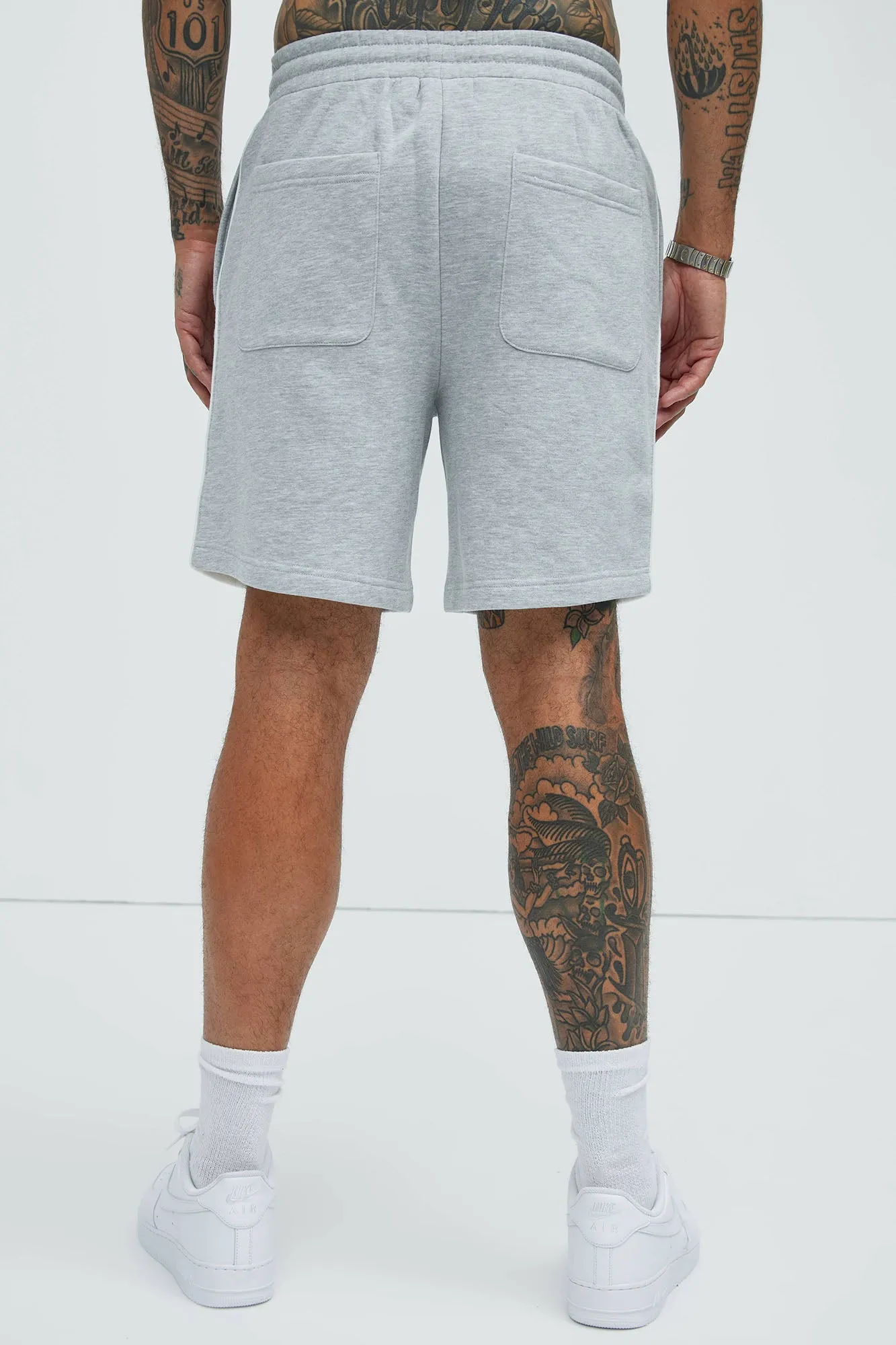 Tyson Pick Me Up Relaxed Shorts - Heather Grey sold by Fashion Nova product image thumbnail 4