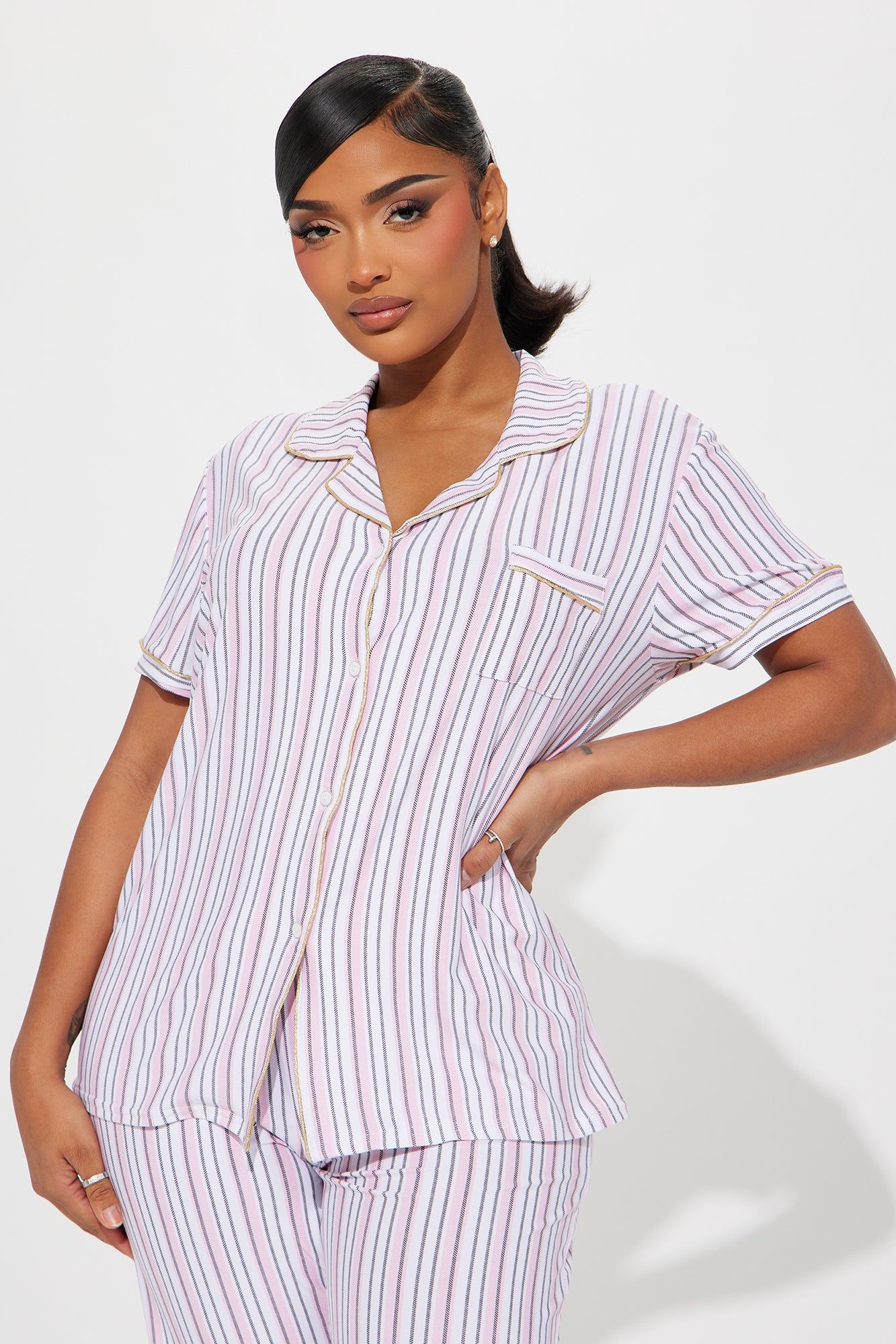 A Little Sparkle PJ Pant Set - Pink/combo sold by Fashion Nova product image thumbnail 2