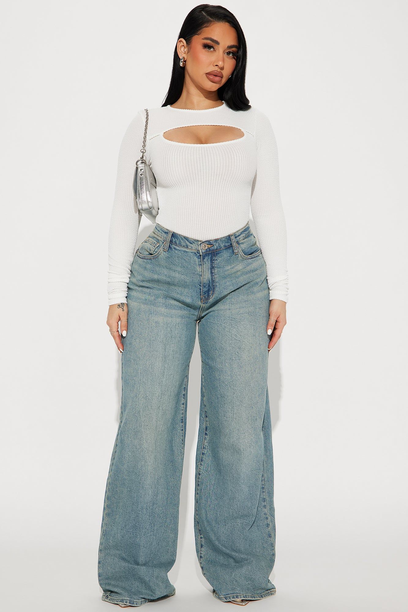 Robin Cut Out Bodysuit - Ivory sold by Fashion Nova product image thumbnail 2