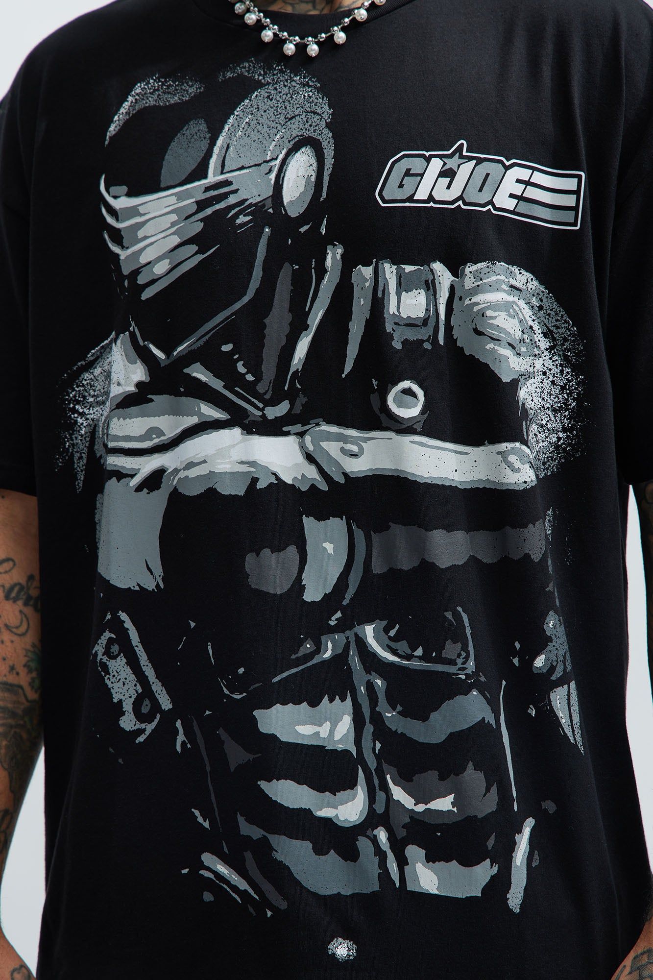 GI Joe Snake Eyes Oversized Short Sleeve Tee - Black sold by Fashion Nova product image thumbnail 3