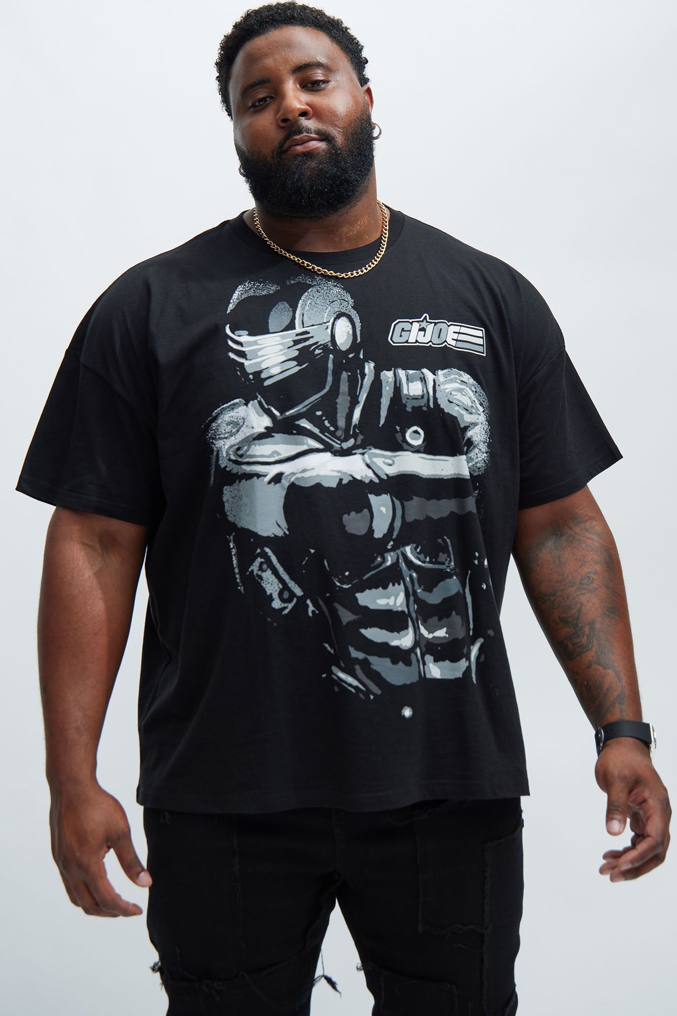 GI Joe Snake Eyes Oversized Short Sleeve Tee - Black sold by Fashion Nova product image thumbnail 4