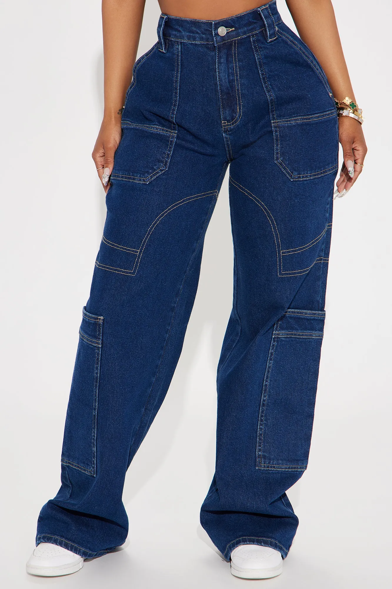 Love It Or Leave It Straight Leg Jeans - Dark Wash sold by Fashion Nova product image thumbnail 2