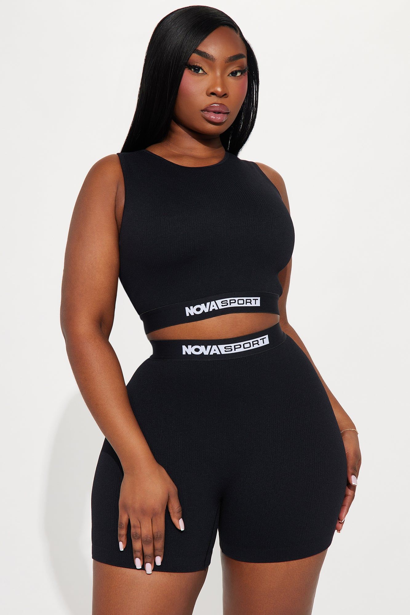 Nova Sport Effortless Seamless Sports Bra - Black sold by Fashion Nova product image thumbnail 4