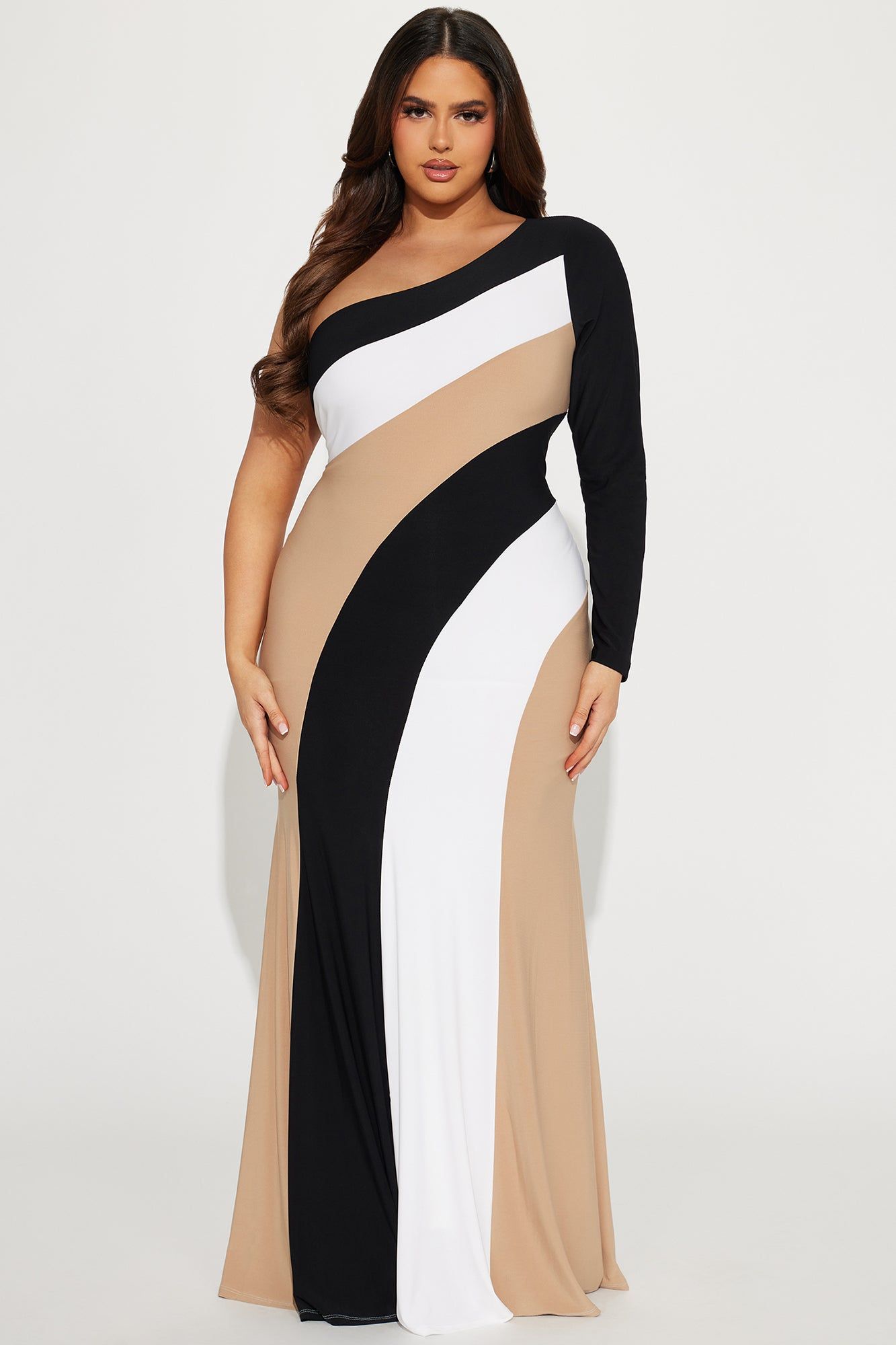 Phoebe Striped Maxi Dress - Black/combo sold by Fashion Nova product image thumbnail 4