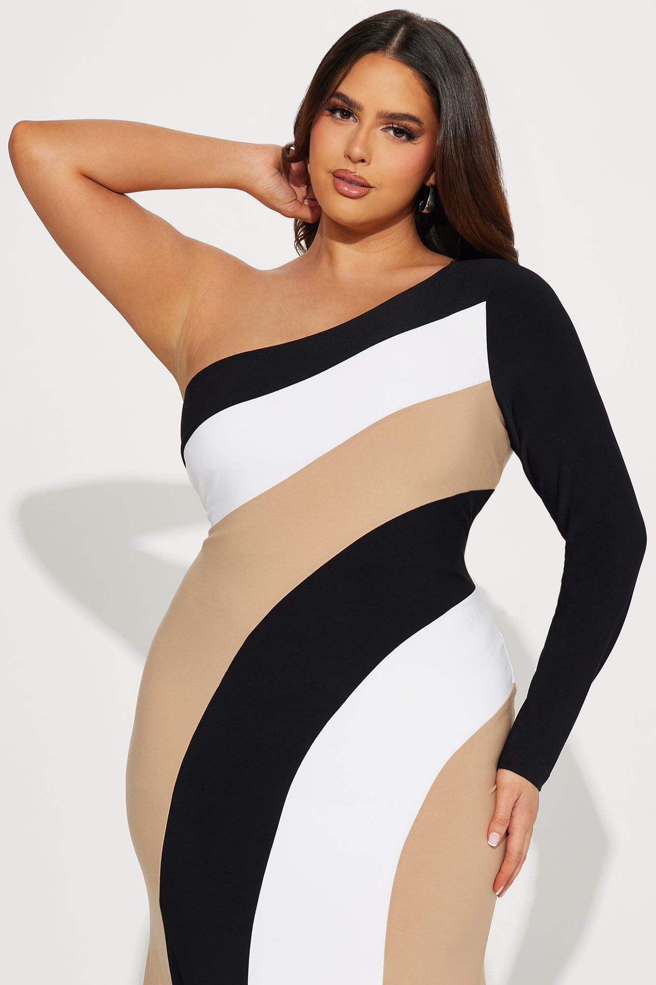Phoebe Striped Maxi Dress - Black/combo sold by Fashion Nova product image thumbnail 5