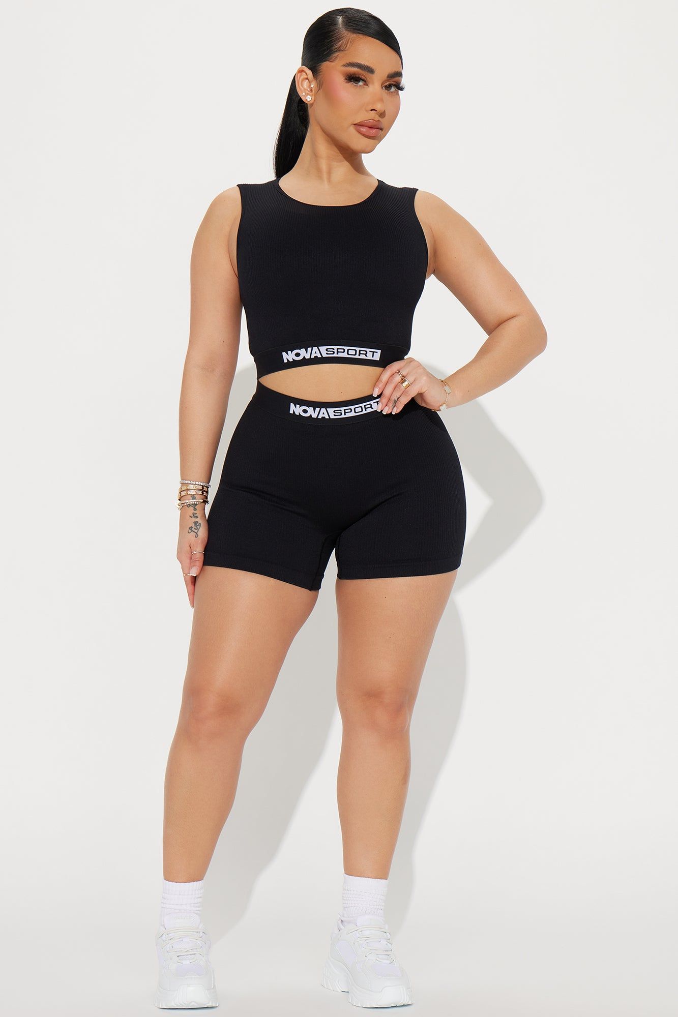 Nova Sport Effortless Seamless Sports Bra - Black sold by Fashion Nova product image thumbnail 2