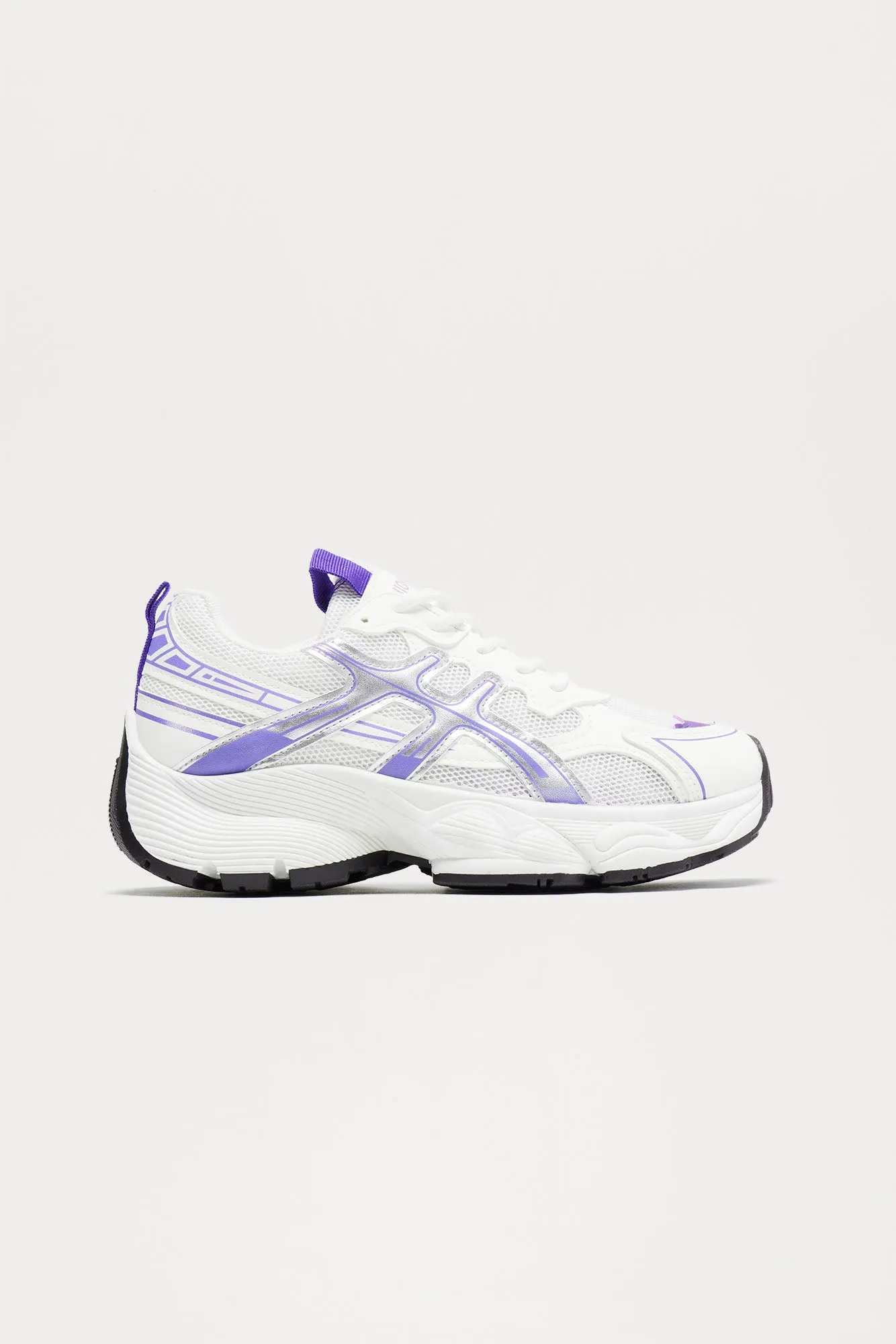 Harper Platform Sneakers - White/combo sold by Fashion Nova