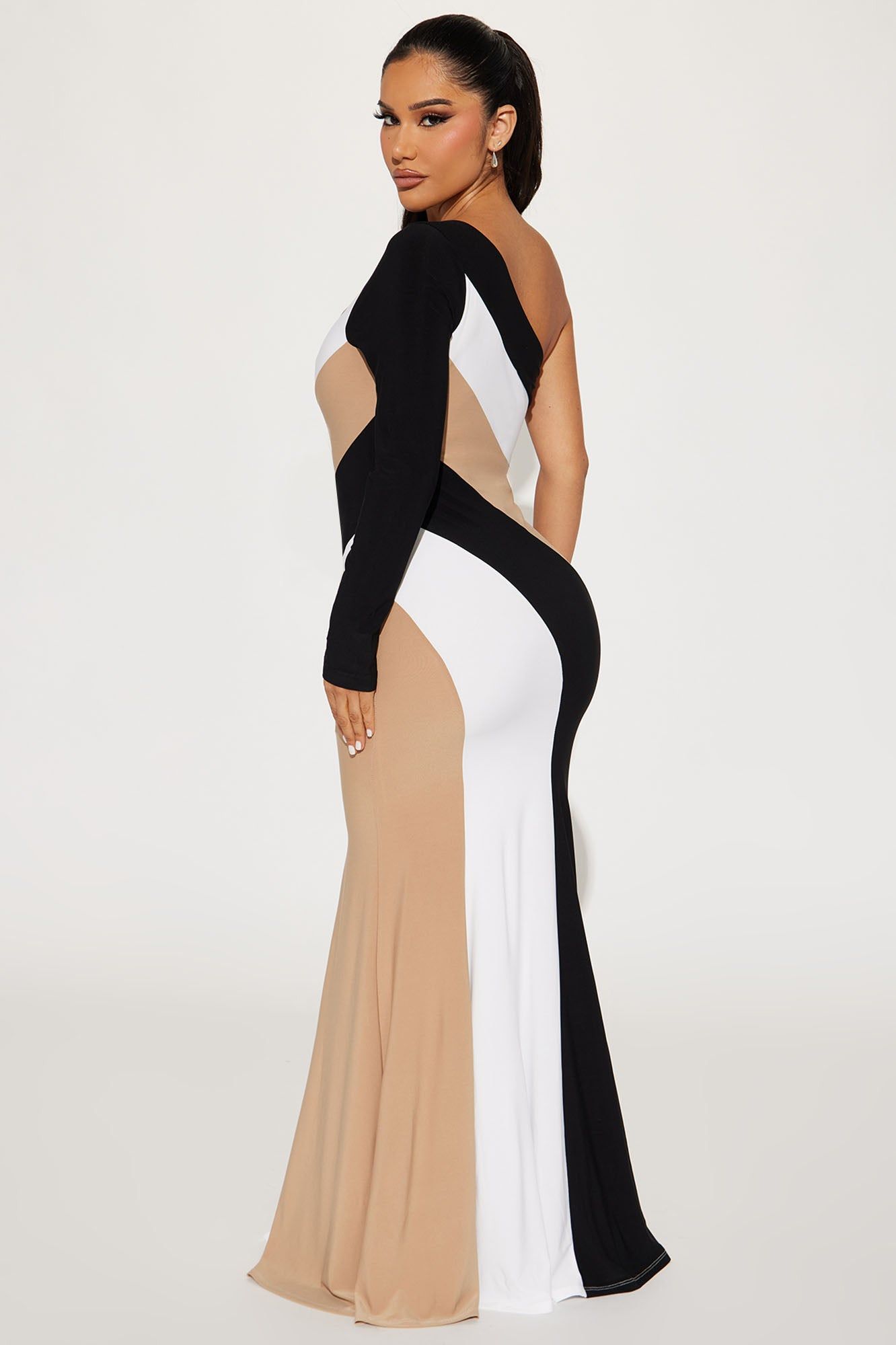 Phoebe Striped Maxi Dress - Black/combo sold by Fashion Nova product image thumbnail 3