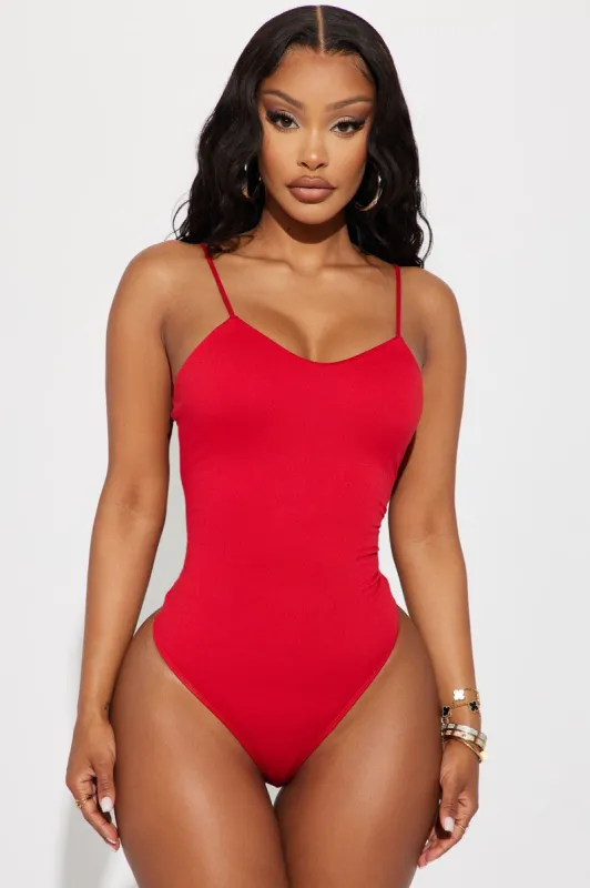 Suzanna Bodysuit - Red sold by Fashion Nova