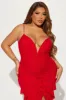 Wildest Dreams Mesh Maxi Dress - Red sold by Fashion Nova