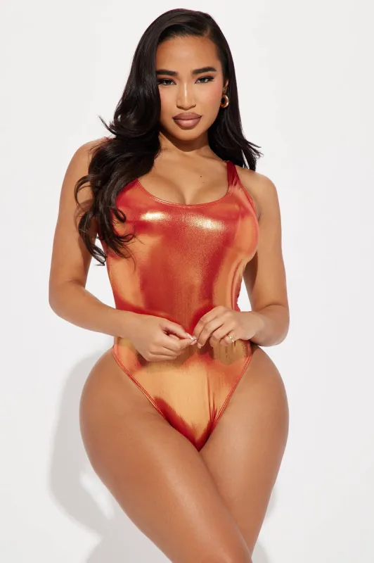 Bridget 1 Piece Swimsuit  - Orange sold by Fashion Nova
