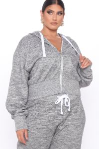 Chill Mode Hoodie And Jogger Set - Grey sold by Fashion Nova