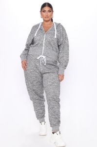 Chill Mode Hoodie And Jogger Set - Grey sold by Fashion Nova