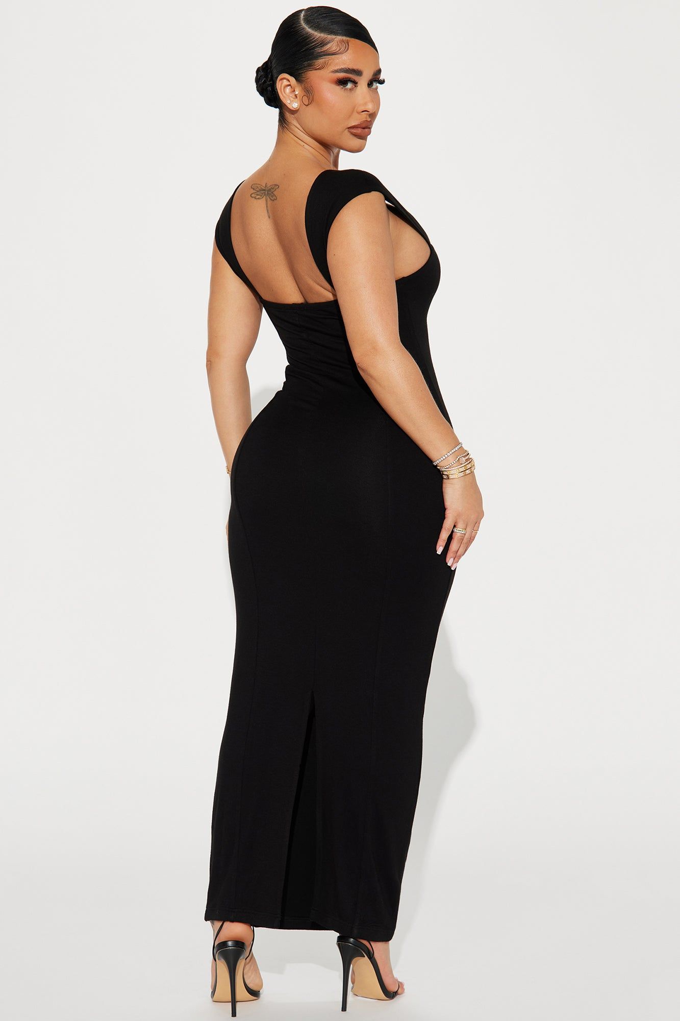 Trinity Double Lined Maxi Dress - Black sold by Fashion Nova product image thumbnail 3