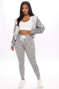 Chill Mode Hoodie And Jogger Set - Grey sold by Fashion Nova