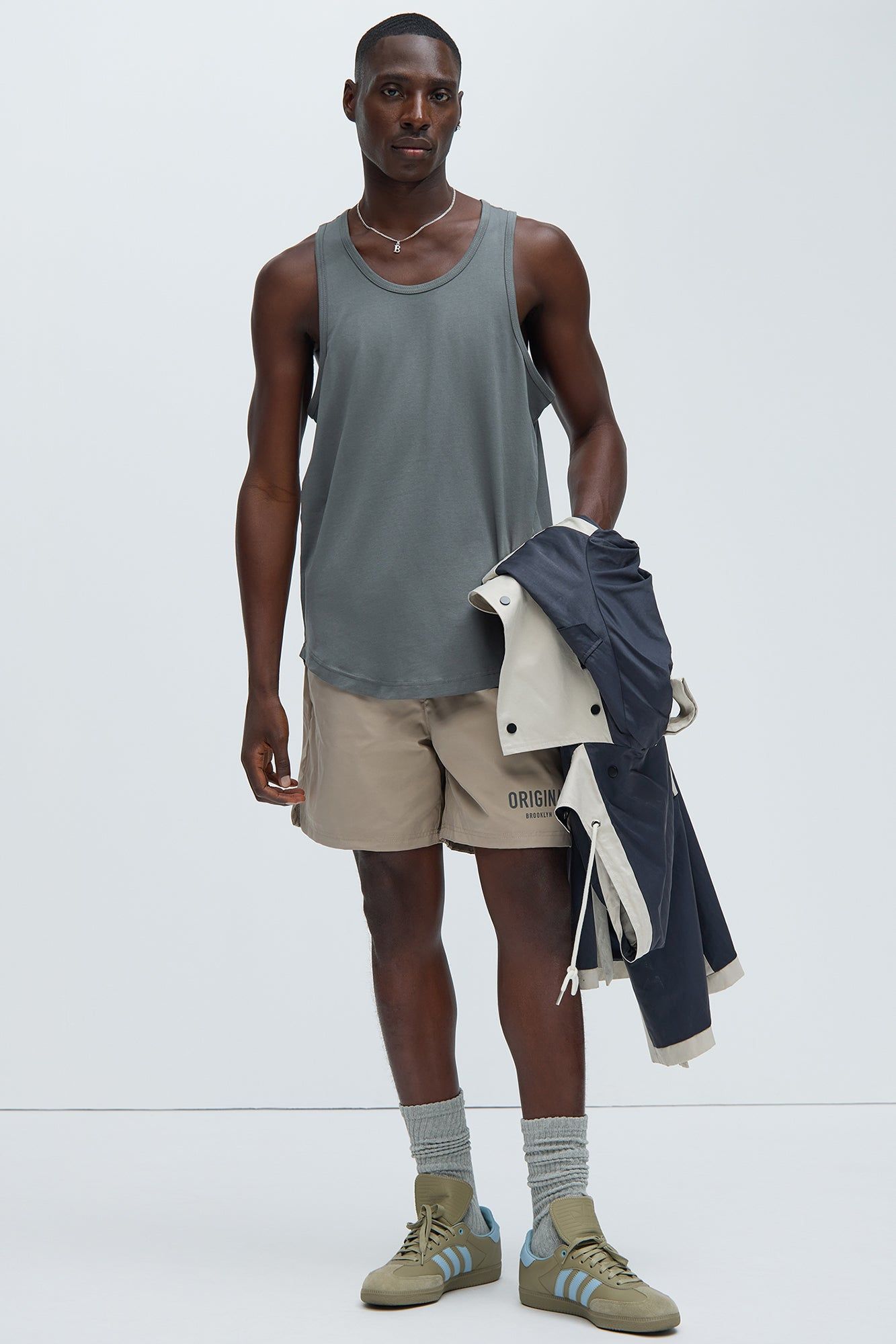 Essential Scallop Tank Top - Charcoal sold by Fashion Nova product image thumbnail 2