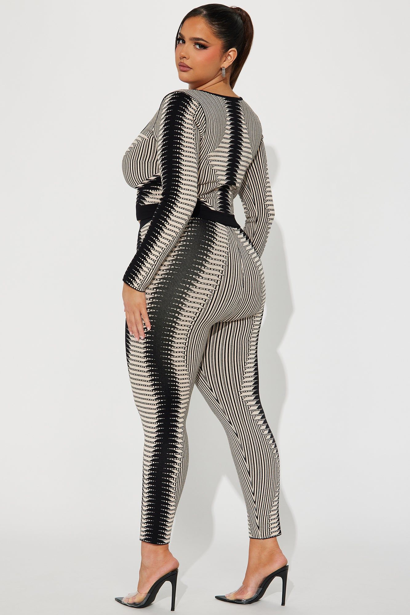 Midnight Muse Sweater Legging Set - Taupe/combo sold by Fashion Nova product image thumbnail 6