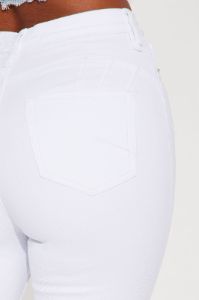 Tall Tulsa Booty Lifting High Rise Stretch Skinny Jeans - White sold by Fashion Nova