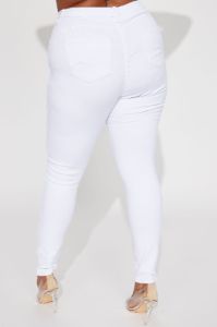 Tall Tulsa Booty Lifting High Rise Stretch Skinny Jeans - White sold by Fashion Nova