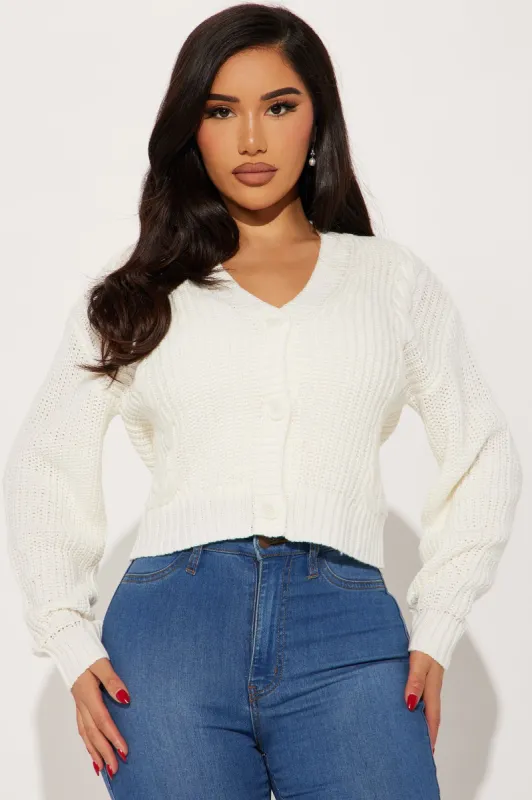 Choosin' You Cardigan - Off White sold by Fashion Nova