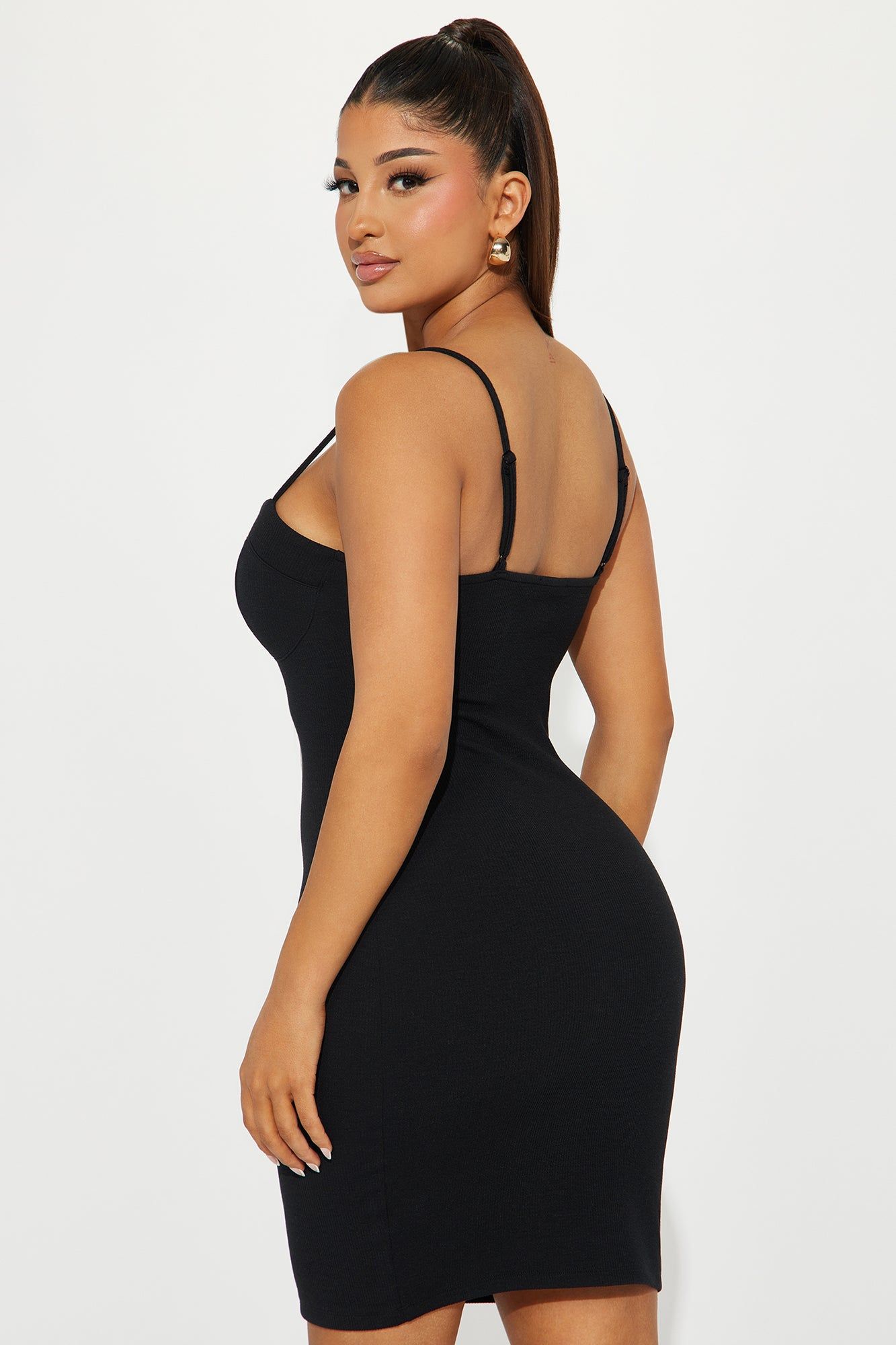 Beatrice Ribbed Mini Dress - Black sold by Fashion Nova product image thumbnail 3