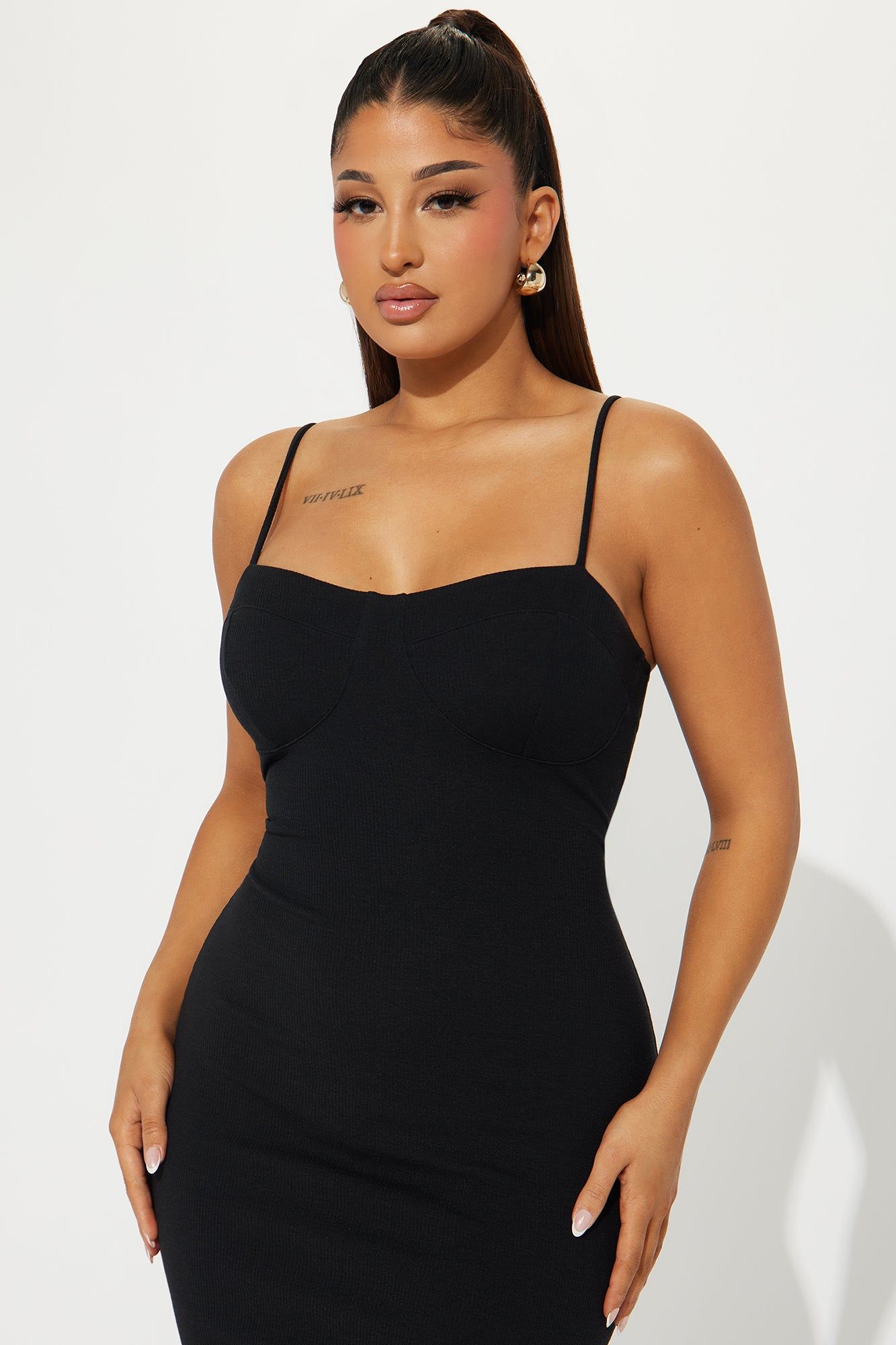 Beatrice Ribbed Mini Dress - Black sold by Fashion Nova product image thumbnail 2