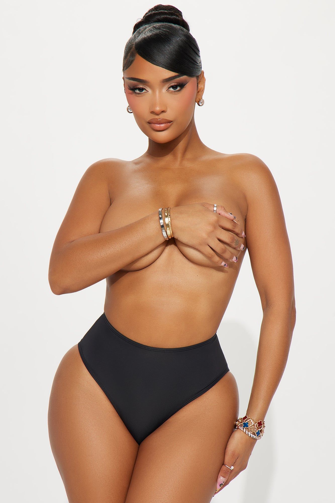 Nova Microfiber Mid Rise Hipster Panty - Black sold by Fashion Nova product image thumbnail 2