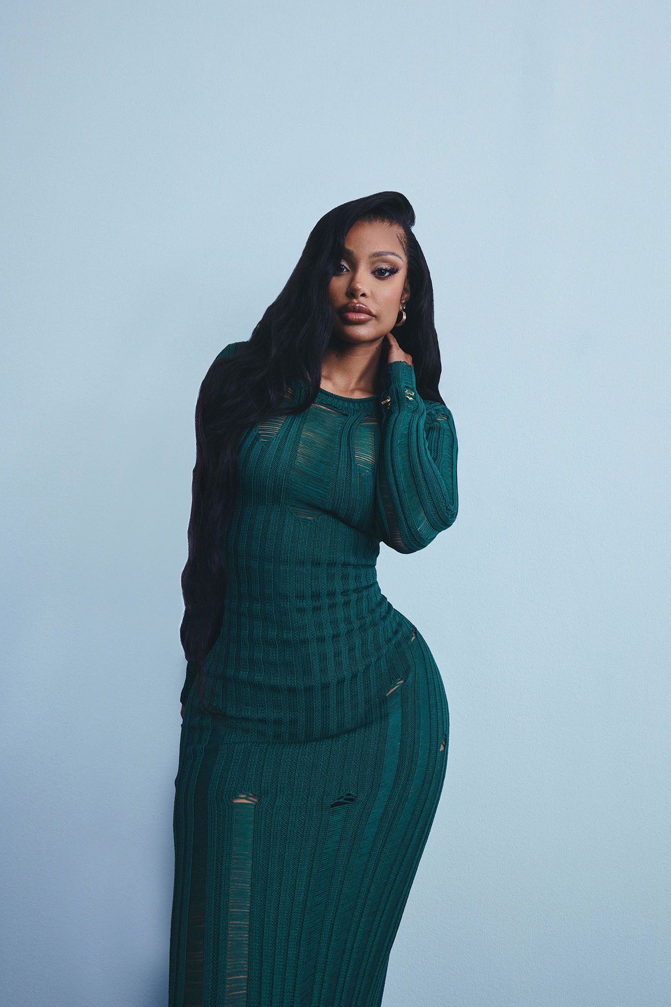 Alani Sweater Maxi Dress - Hunter sold by Fashion Nova product image thumbnail 2