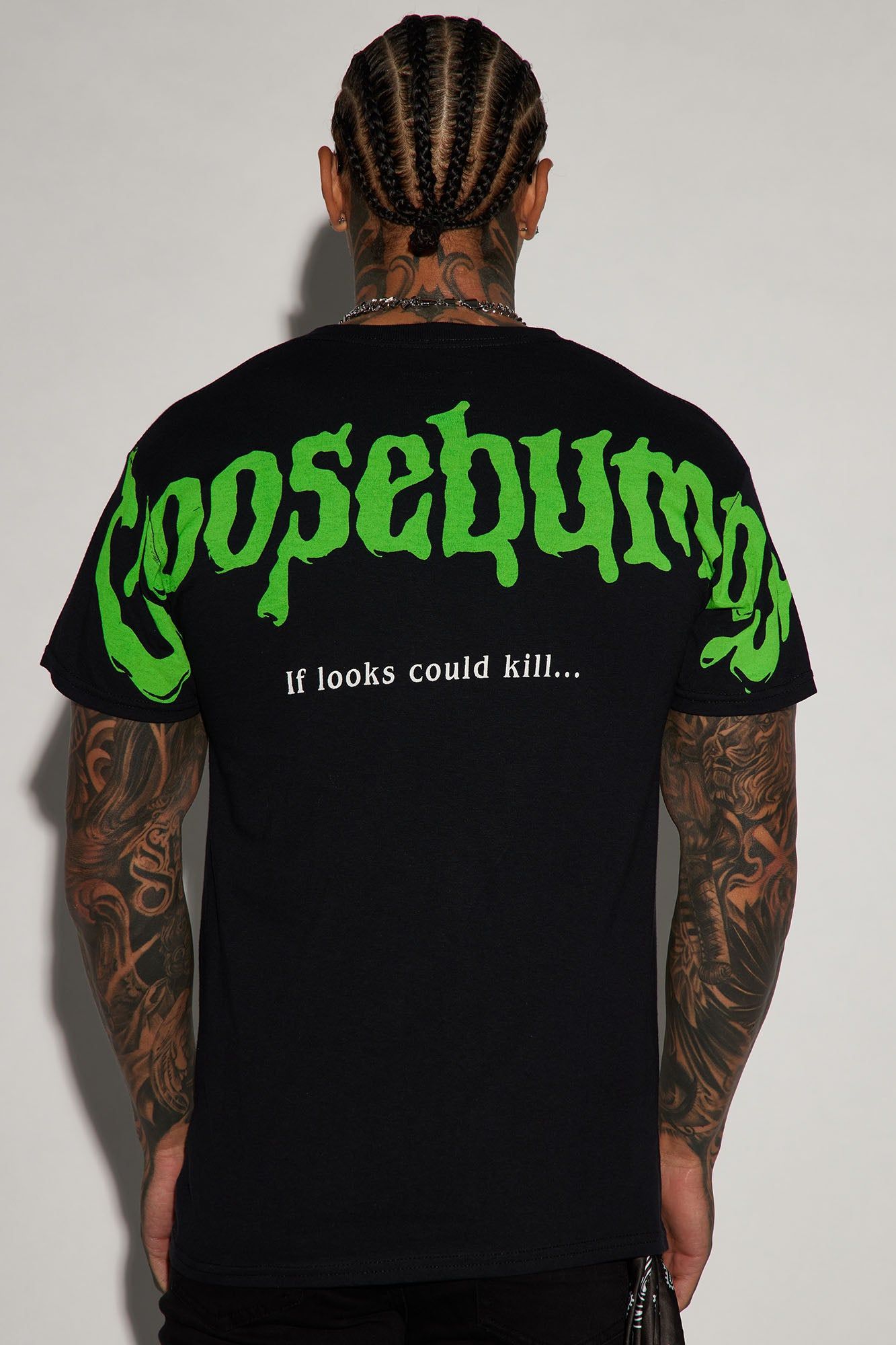 Goosebumps The Haunted Mask Short Sleeve Tee - Black sold by Fashion Nova product image thumbnail 5