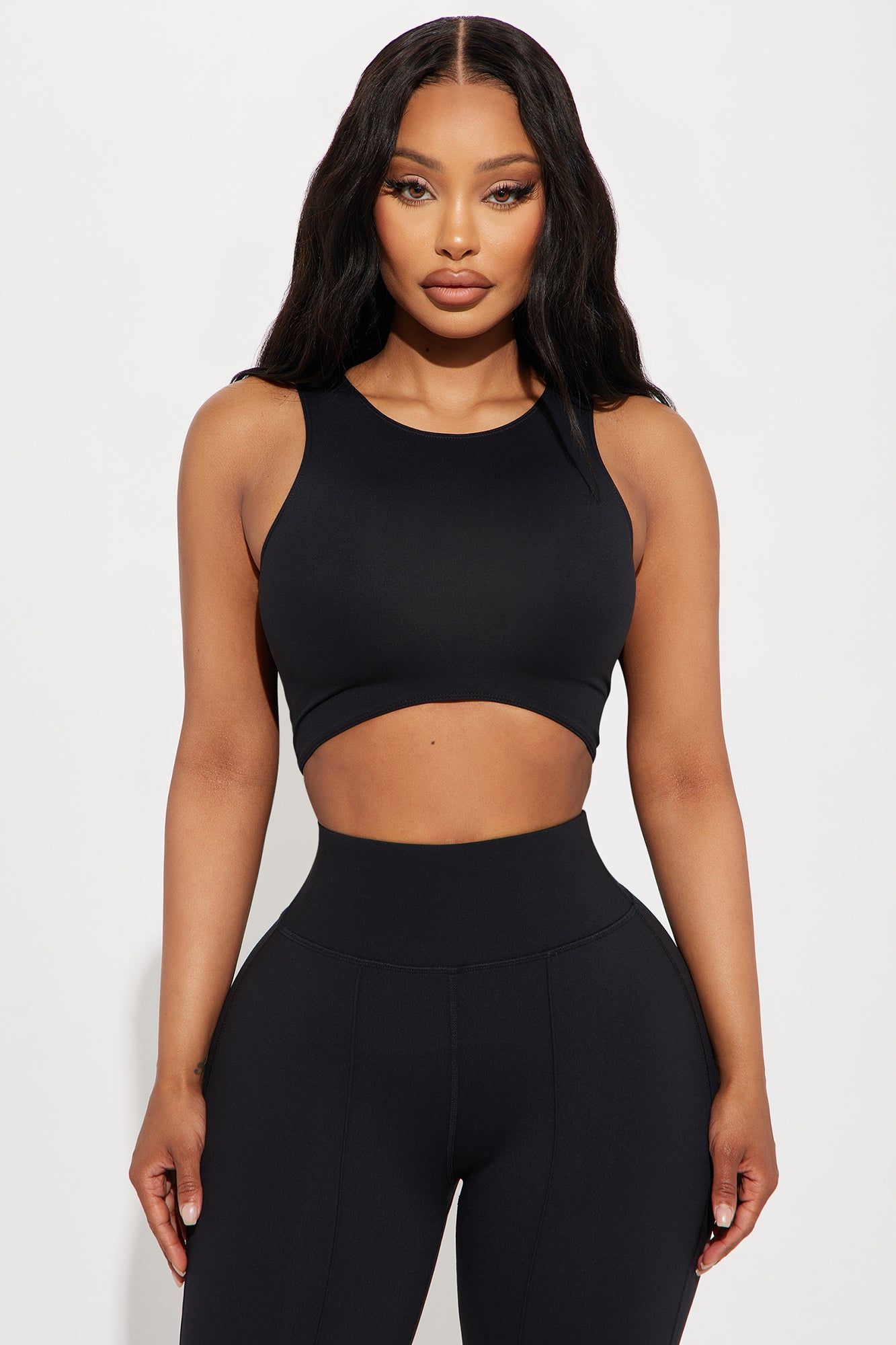 So Curvy Super Soft Active Sports Bra - Black sold by Fashion Nova