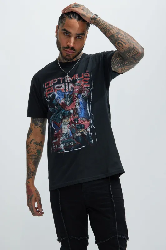 Optimus Prime Short Sleeve Tee - Black sold by Fashion Nova