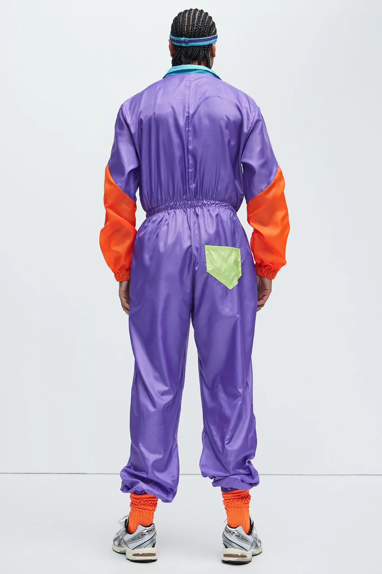 Awesome 80's Track Suit Costume - Purple/combo sold by Fashion Nova product image thumbnail 2