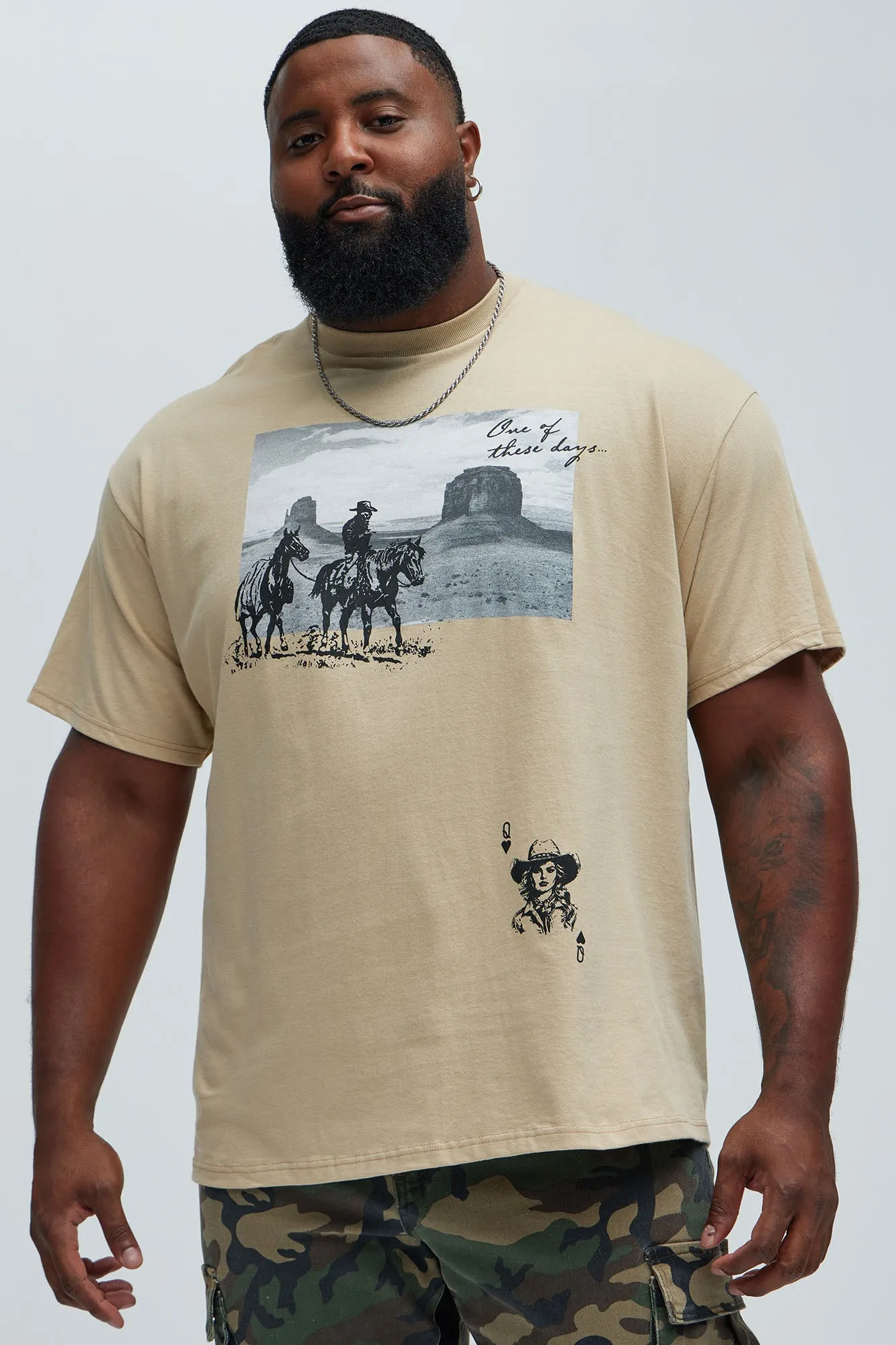 One Of These Days Short Sleeve Tee - Sand sold by Fashion Nova product image thumbnail 5