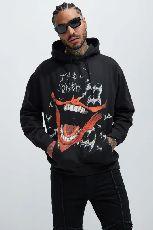 The Joker Chrome Hoodie - Black sold by Fashion Nova