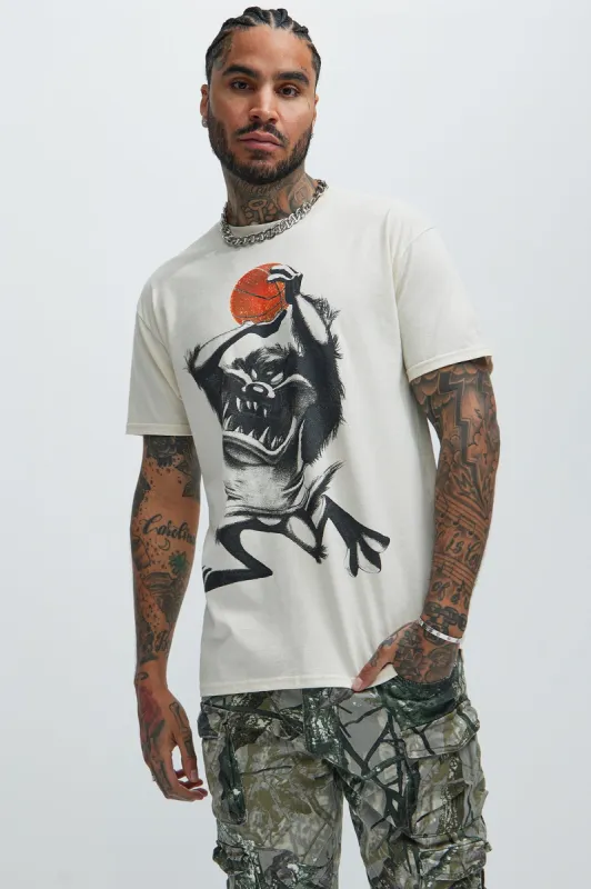 Taz For 3 Short Sleeve Tee - Off White sold by Fashion Nova