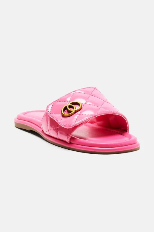 Tyra Flat Sandals - Pink sold by Fashion Nova