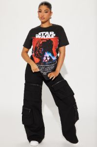 Star Wars Luke Vs Vader Graphic Tee - Black sold by Fashion Nova
