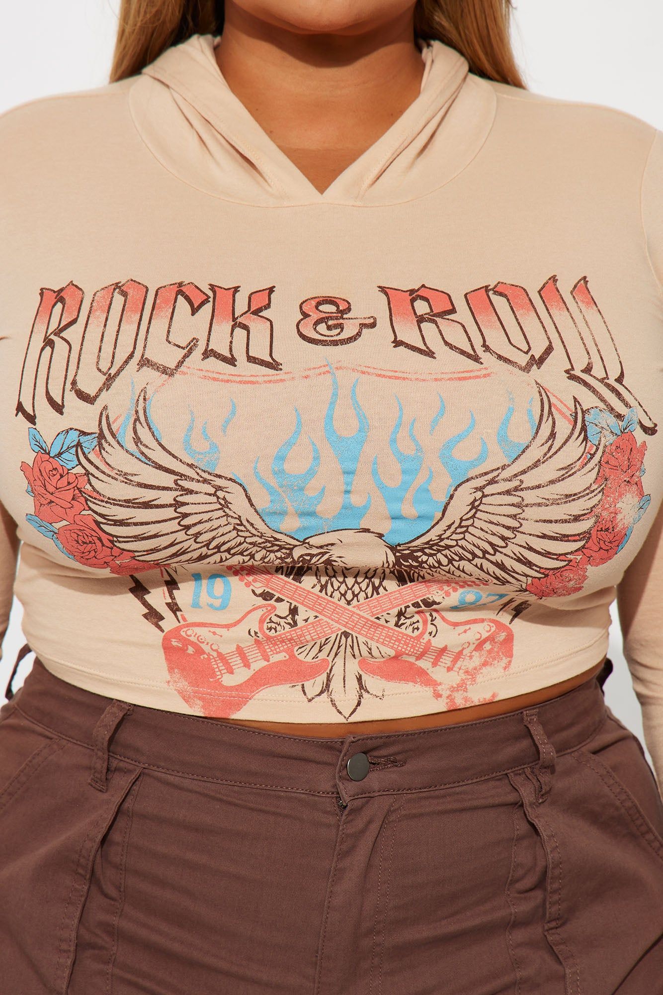 Rock N Roll Soul Graphic Tee - Sand sold by Fashion Nova product image thumbnail 6
