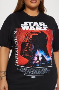 Star Wars Luke Vs Vader Graphic Tee - Black sold by Fashion Nova