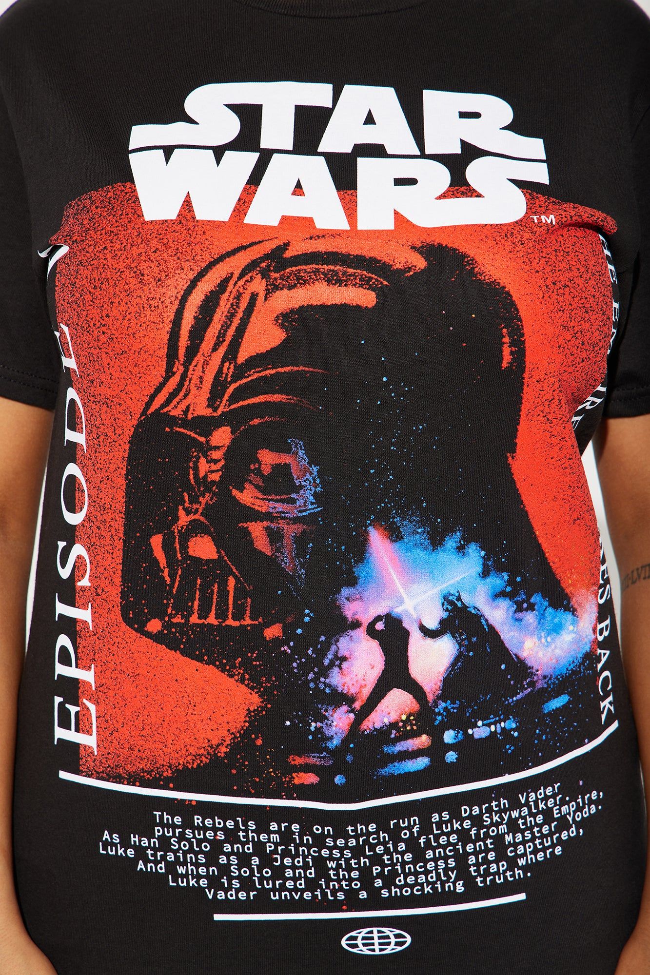 Star Wars Luke Vs Vader Graphic Tee - Black sold by Fashion Nova product image thumbnail 2
