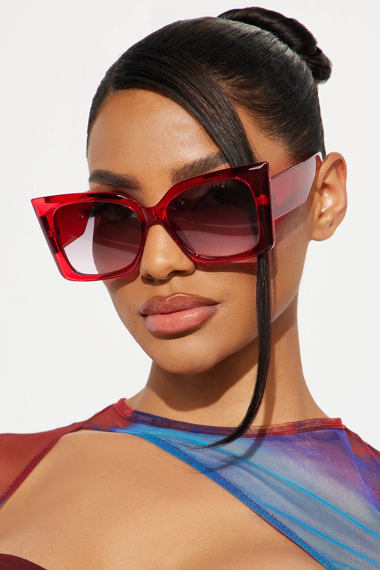 This Is Where Your Book Begins Sunglasses - Red sold by Fashion Nova