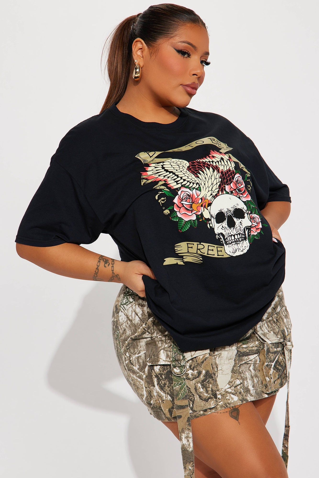 Born To Be Free Graphic Tee - Black sold by Fashion Nova product image thumbnail 4