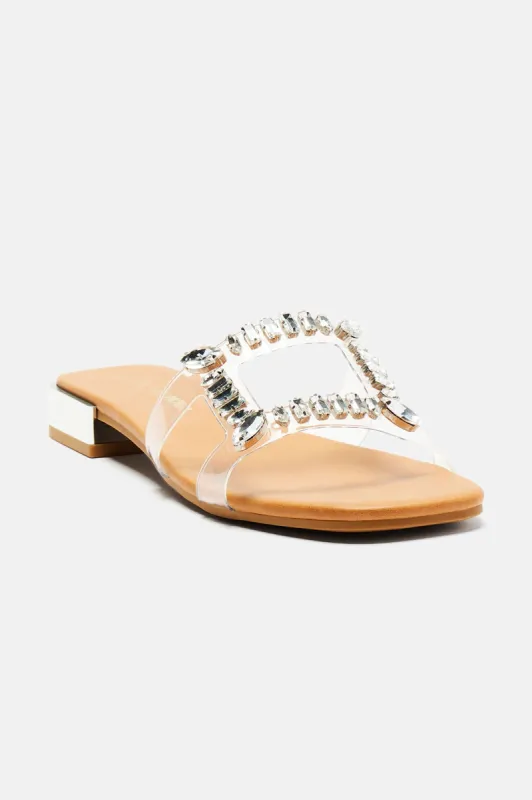 Flora Sandals - Silver sold by Fashion Nova