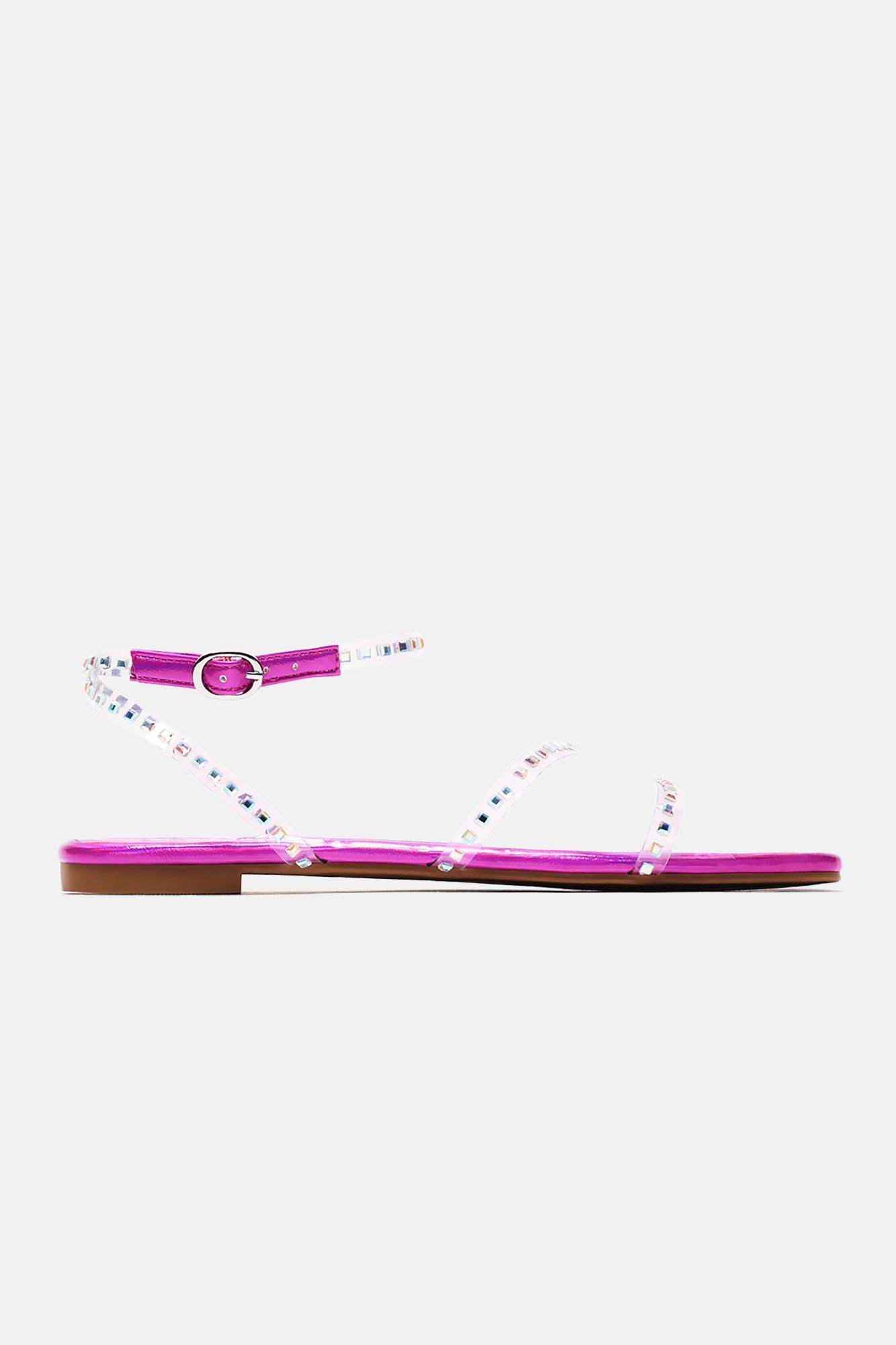 Let's HangEmbellishedSandals - Fuchsia sold by Fashion Nova product image thumbnail 4