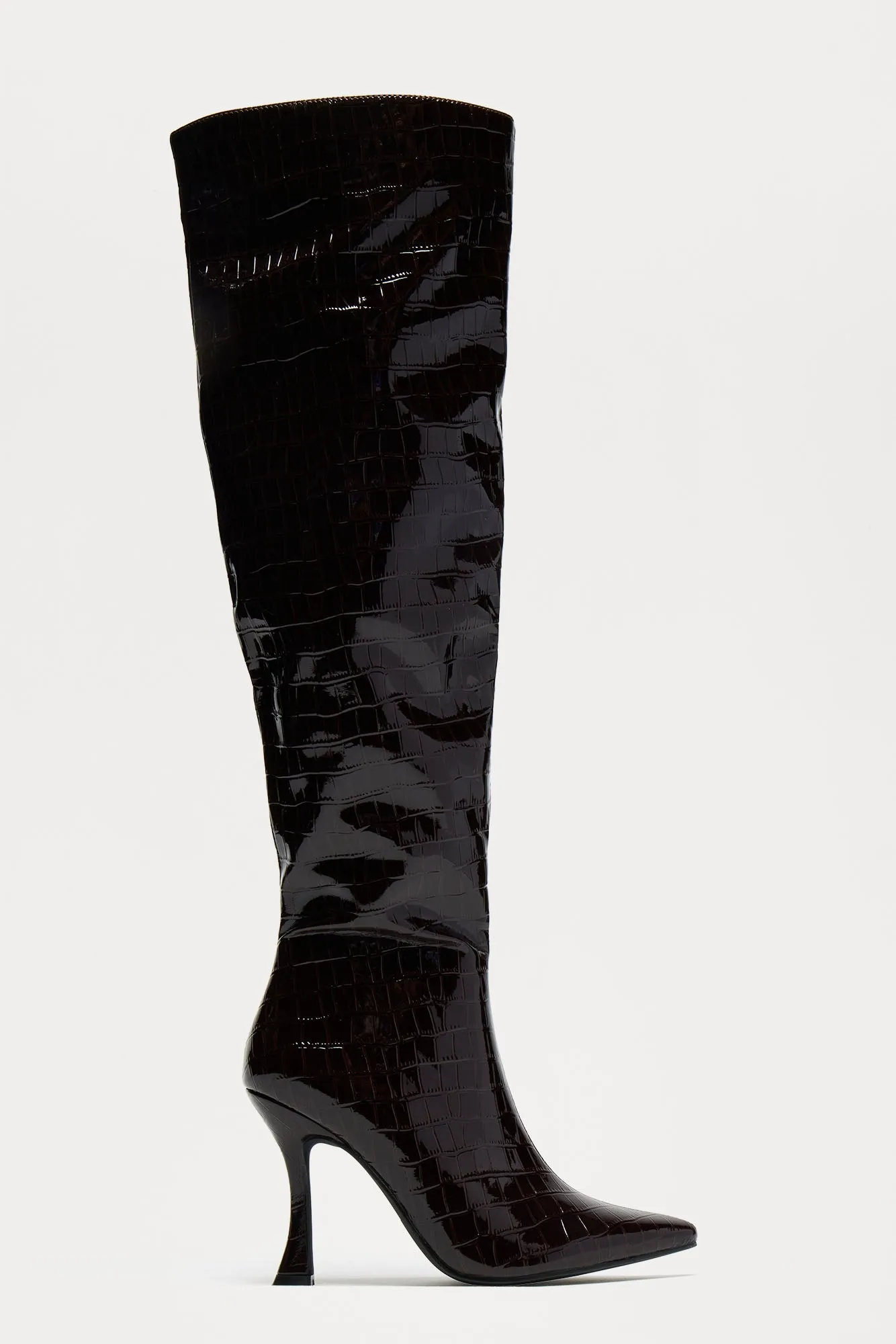 Bardot Knee High Boots - Black sold by Fashion Nova