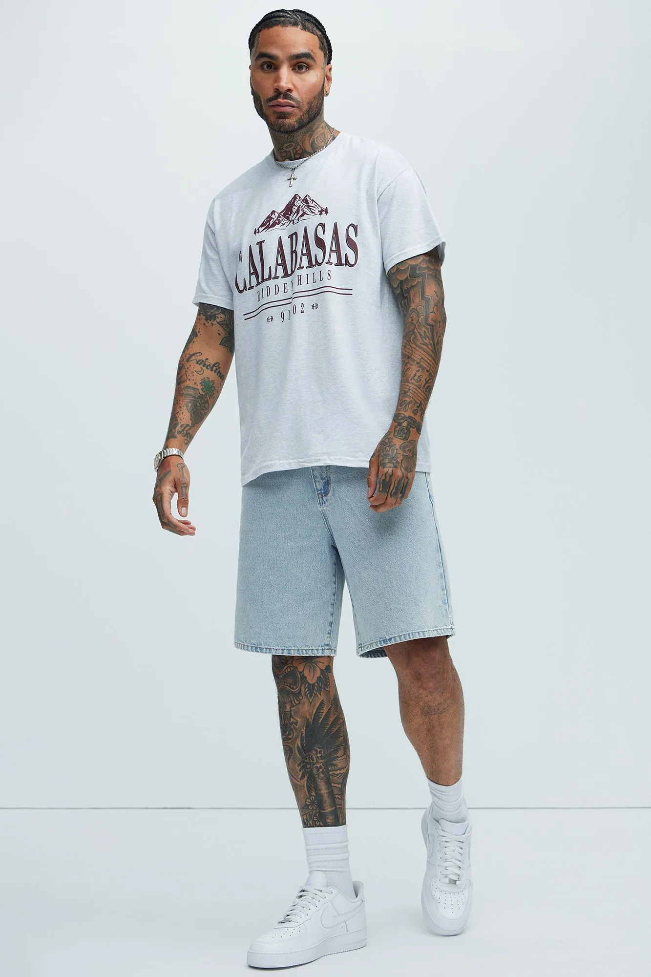 Calabasas Hidden Hills Short Sleeve Tee - Grey sold by Fashion Nova product image thumbnail 2